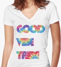 Good Vibe Tribe Women's Fitted V-Neck T-Shirt