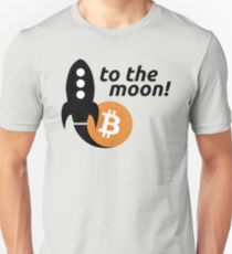 Bitcoin to the moon! Unisex T-Shirt