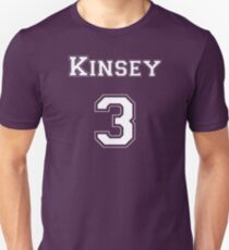 Kinsey3 - White Lettering Slim Fit T-Shirt