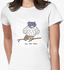 Owl-ton John Women's Fitted T-Shirt