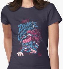 Zombie Unicorn Attacks Women's Fitted T-Shirt
