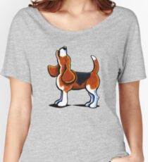 Camiseta ancha para mujer Tricolor Beagle Bay