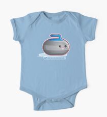 Cute Curling Stone Short Sleeve Baby One-Piece