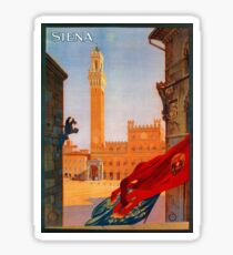 Pegatina Publicidad de viajes italianos Vintage Siena