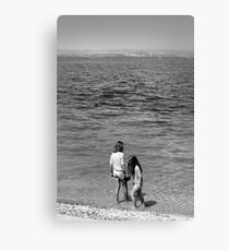 Girls at Sea Canvas Print