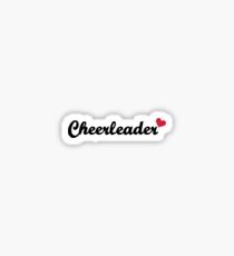 Cheerleader heart Sticker