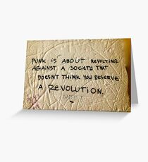 Punk! Greeting Card