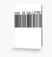 Made In Gallifrey Greeting Card