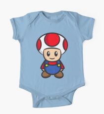 Mario Toad Short Sleeve Baby One-Piece