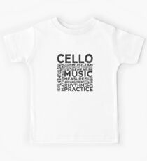 Cello Typography Kids Tee