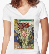 Geek Night Women's Fitted V-Neck T-Shirt