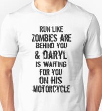 Run Like Daryl Is Waiting Slim Fit T-Shirt