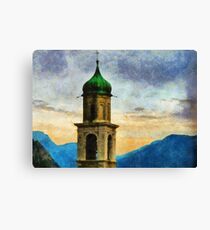 Chiesa di San Benedetto, Limone Sul Garda, Italy Canvas Print