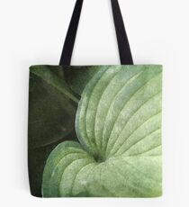 Blue Green Hosta Leaf Tote Bag
