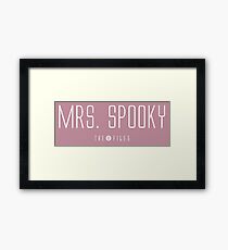 Mrs. Spooky - The X-Files Framed Print