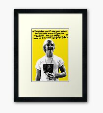 David Wooderson Birthday Card Framed Print