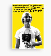 David Wooderson Birthday Card Canvas Print