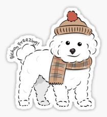 Bichon Freezing! Sticker
