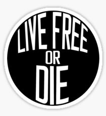 Live free or die Sticker