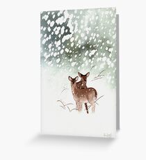 Deer in the Forest Greeting Card
