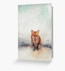 Red Fox in the Snow Greeting Card