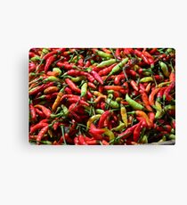 Red peppers Canvas Print