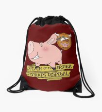 Sir Hawk, Captain of Scraps Disposal Drawstring Bag