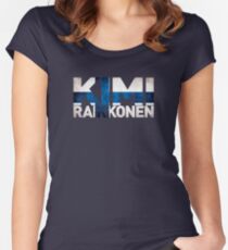 Kimi Raikkonen - Finnish Flag Women's Fitted Scoop T-Shirt