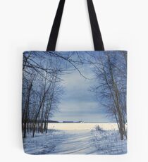 Wintertime At Sheldon Marsh Tote Bag