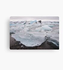 Lagoon Iceberg Field Canvas Print