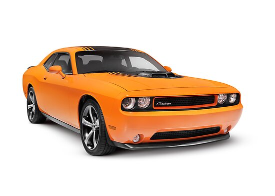 Dodge challenger рисунок