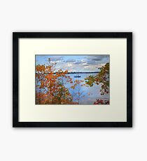 Leaf Peeping at Sodus Bay Framed Print