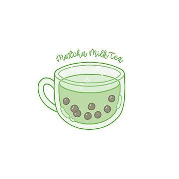 I Love Matcha Japanese Green Tea Cartoon Teacup Coffee Mug