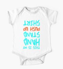 Hand Stand Push Up Shirt One Piece - Short Sleeve