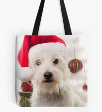 Christmas Dog Tote Bag