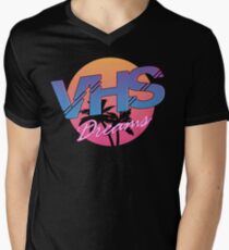 VHS Dreams Summer Logo Men's V-Neck T-Shirt