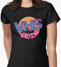 VHS Dreams Summer Logo Women's Fitted T-Shirt