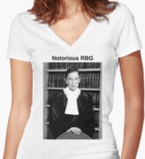 Camiseta entallada de cuello en V Notorio RBG