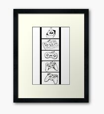 Video Game Controllers Framed Print