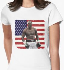 Deontay Wilder American Boxing Heavyweight Women's Fitted T-Shirt