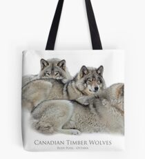 Canadian Timber Wolves Tote Bag