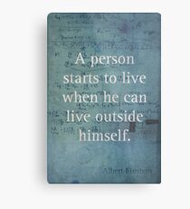Einstein Quote 2 Metal Print