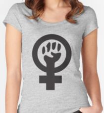Feminist (black) Women's Fitted Scoop T-Shirt