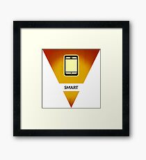 symbols: smart Framed Print