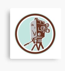 Vintage Movie Film Camera Retro Canvas Print