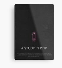Sherlock - A Study In Pink Metal Print