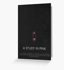 Sherlock - A Study In Pink Greeting Card
