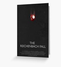 Sherlock - The Reichenbach Fall Greeting Card