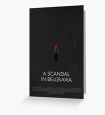 Sherlock - A Scandal In Belgravia Greeting Card
