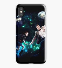 Amy and The Doctor in Space iPhone Case
